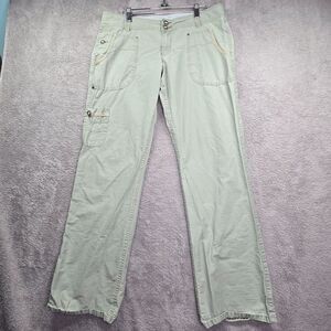 Horny Toad Women’s 12 Cargo Pants Hiking Light Green Pockets Lightweight